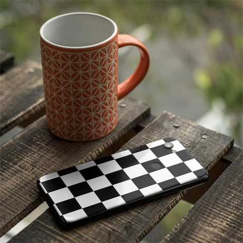 Black and White Checkered Google Pixel 3a Skin